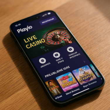 Playio Casino - Mobile Interface - Responsive Design